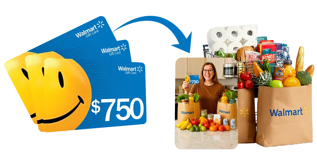 Gift card and groceries